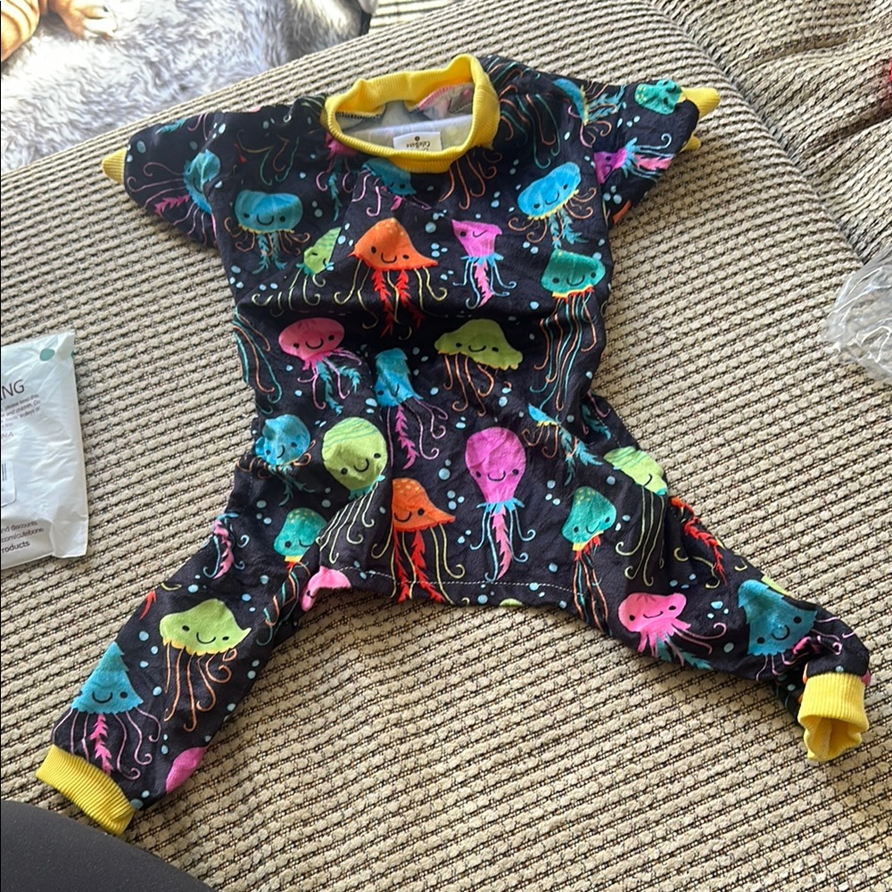 Colorful Jellyfish Dog One Piece Pajamas